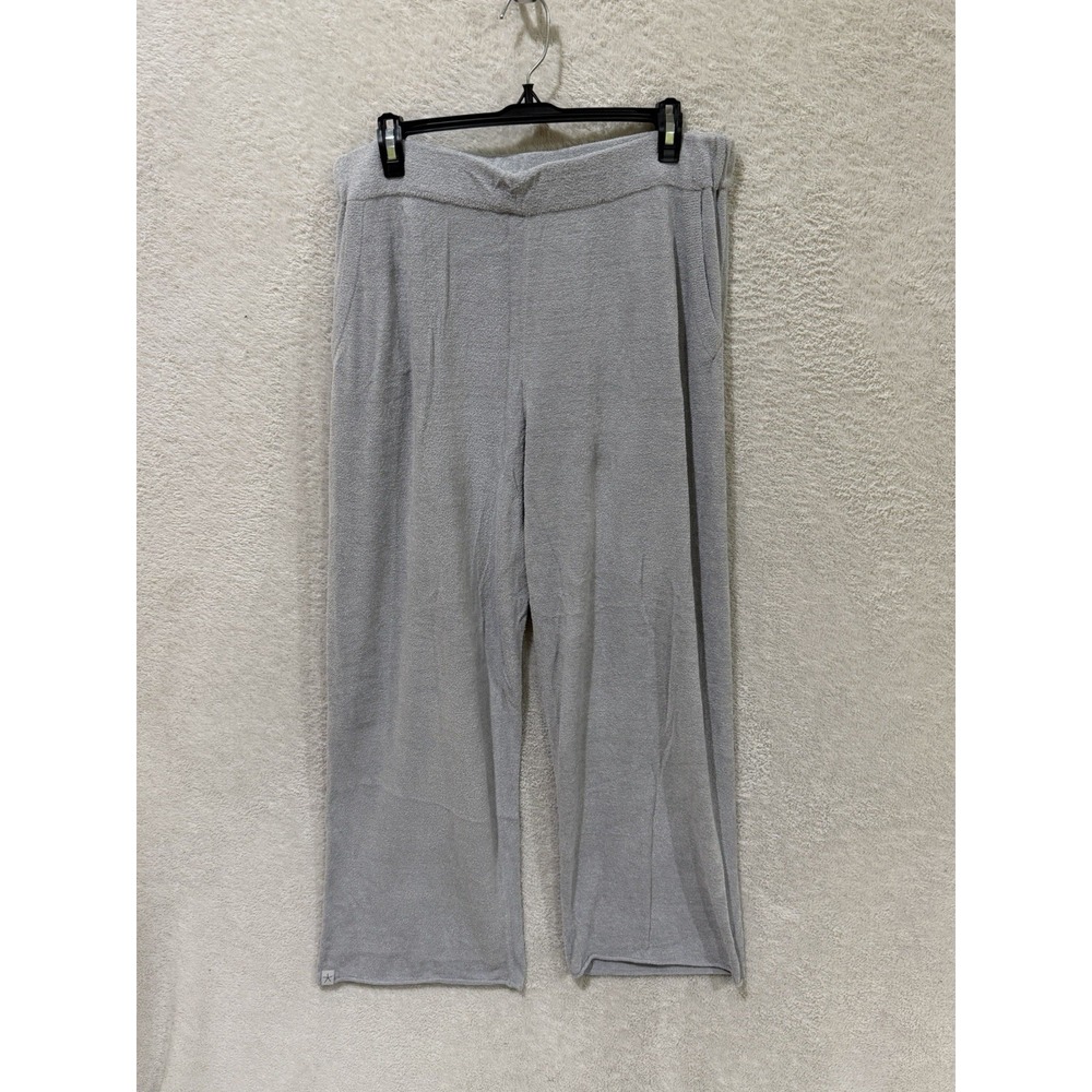 Barefoot Dreams CozyChic Ultra Lite Rolled Edge Ankle Pant Gray Large A674676